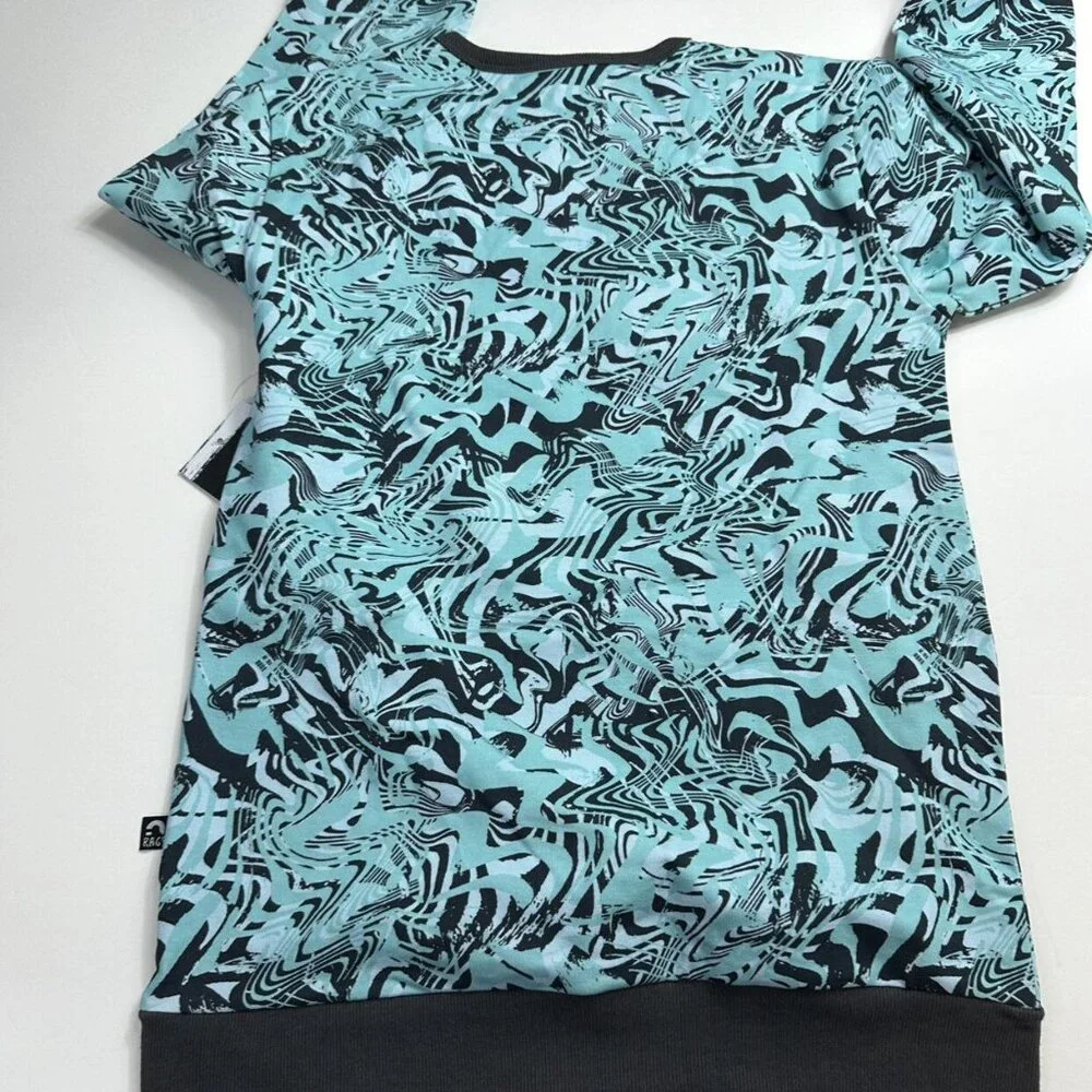 New! Rags 9/10 Blue Swirl Sweatshirt